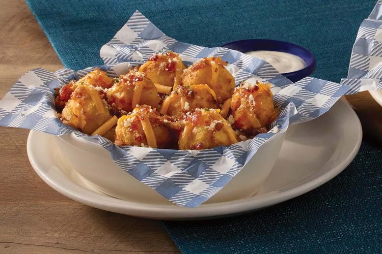 Loaded Hashbrown Casserole Tots (with Buttermilk Ranch for dipping)