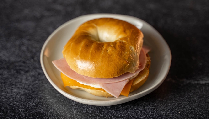 Ham, Egg & Cheese Breakfast Sandwich