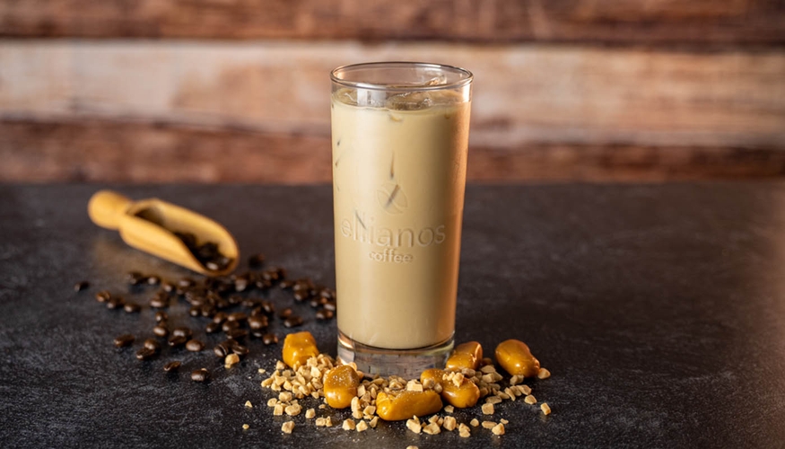 Iced Tuscany Toffee Latte